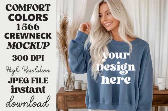 Comfort Colors 1566 Mockup Blue Jean 19 Review