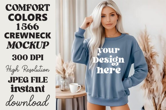 Comfort Colors 1566 Mockup Blue Jean 24 Review