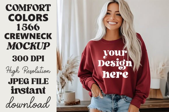 Comfort Colors 1566 Mockup Crimson 14 Review