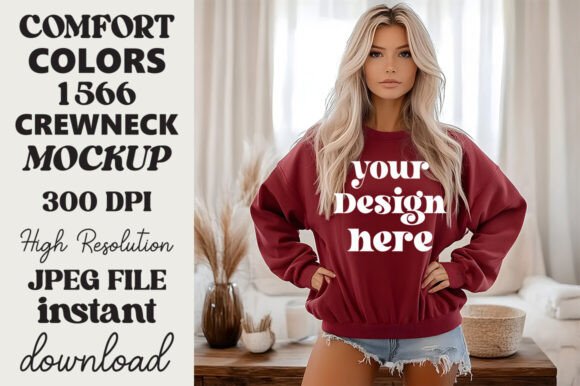 Comfort Colors 1566 Mockup Crimson 4 Review