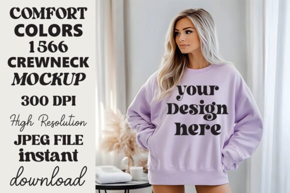Comfort Colors 1566 Mockup Orchid 9 Review for Embroidery Projects