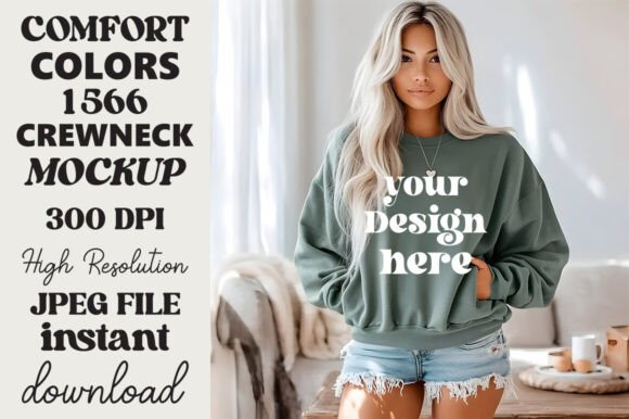 Comfort Colors1566 Mockup Blue Spruce 25 Review