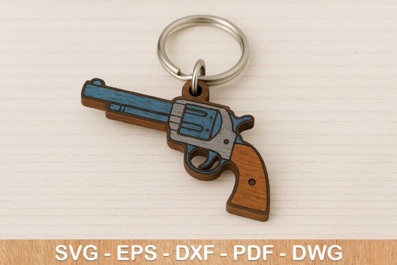 Cowboy Revolver Keychain: A Bold Design for Real Projects