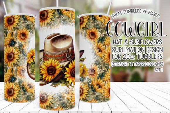 Cowgirl Hat Sunflowers Tumbler Wrap Review