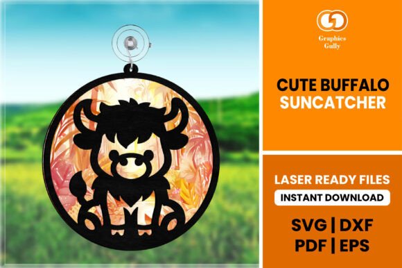 Cute Baby Buffalo Suncatcher SVG Review for Real Projects