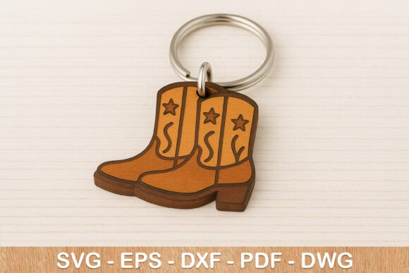 Embroidery Design Review: Cowboy Boots Keychain
