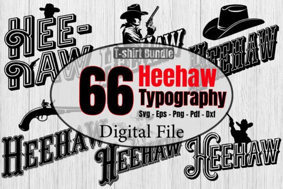 Heehaw Typography T-shirt Design Bundle Review for Real Projects