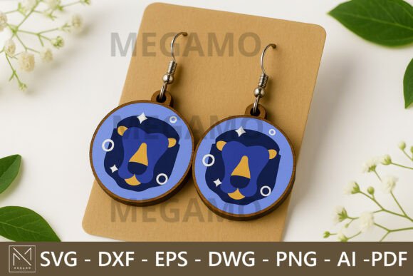 Leo Zodiac Earrings SVG File Review for Real Projects