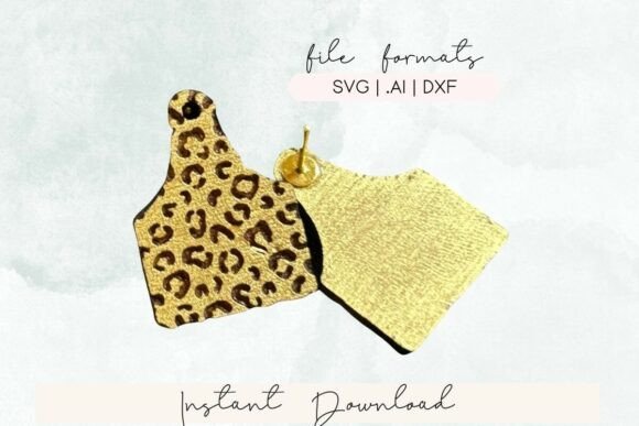 Leopard Cow Tag Earring SVG File Review: A Designer’s Take