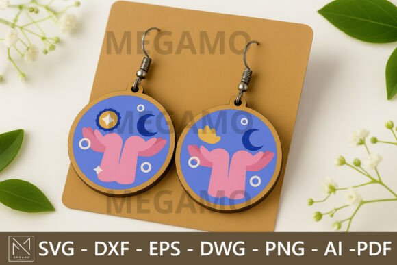 Libra Zodiac Earrings SVG File Review for Real Projects