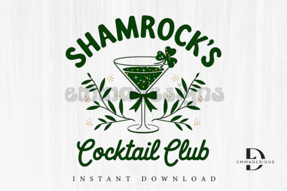 Shamrock’s Cocktail Club PNG: A Retro St. Patrick’s Day Embroidery Design Review