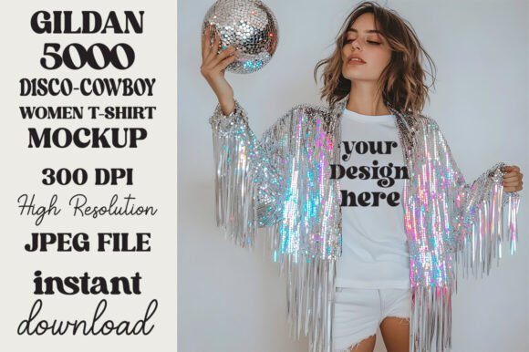 Trendy Disco Ball Gildan 5000 Mockup 9 Review