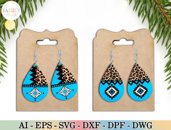 Western Aztec Earrings SVG Review for Real Embroidery Projects