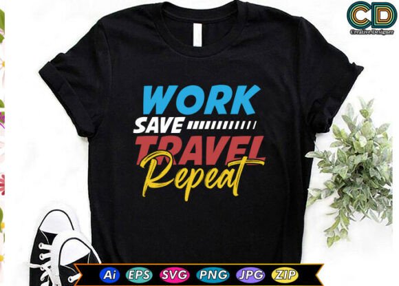 Work, Save, Travel, Repeat Embroidery Design Review